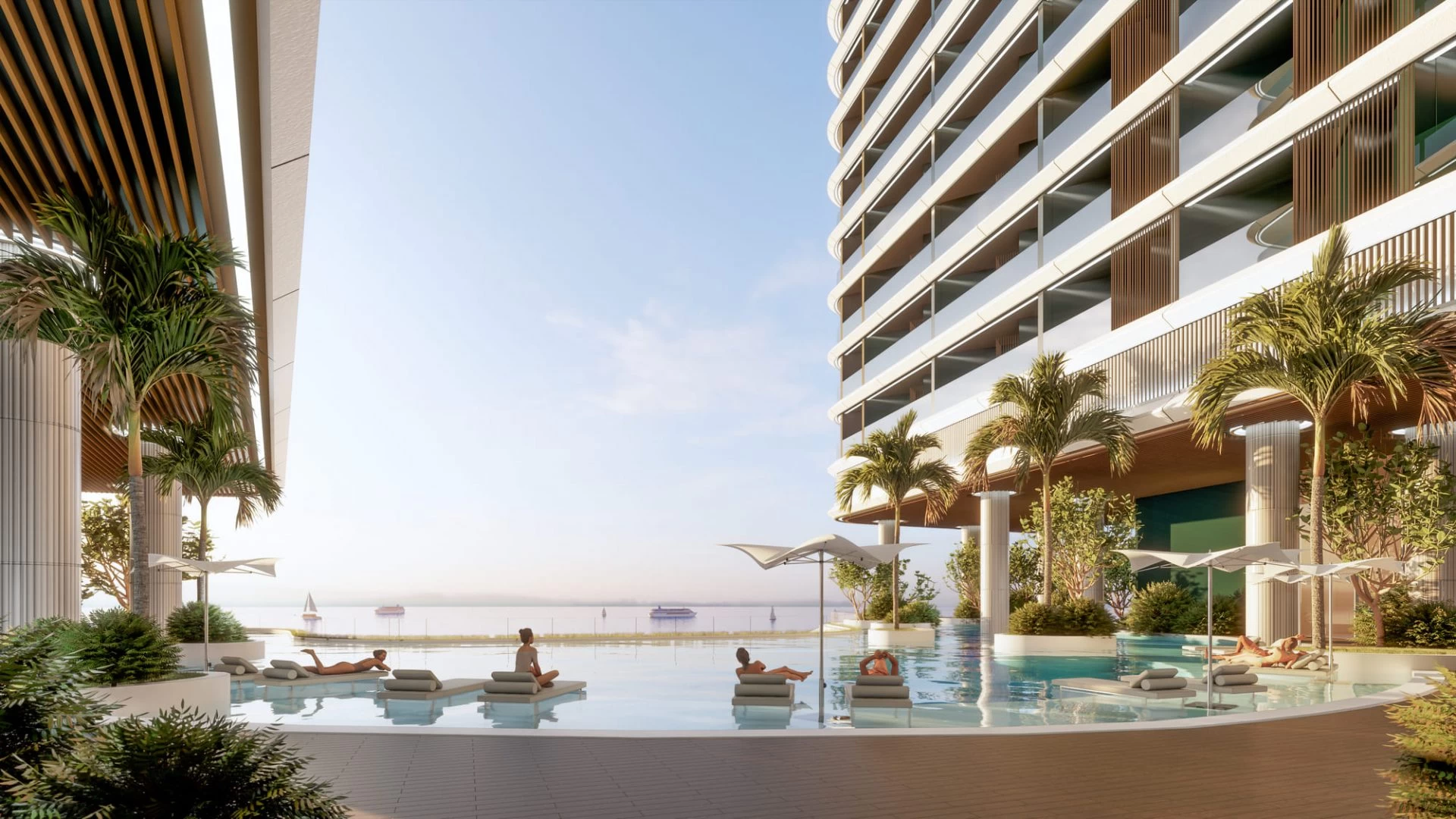 Five Star Poseidon tiện ích hồ bơi tầng 4 tại dự án